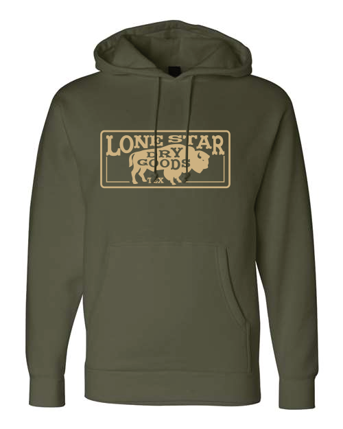 Buffalo Logo Hoodie - Army